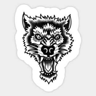 wolf head Sticker